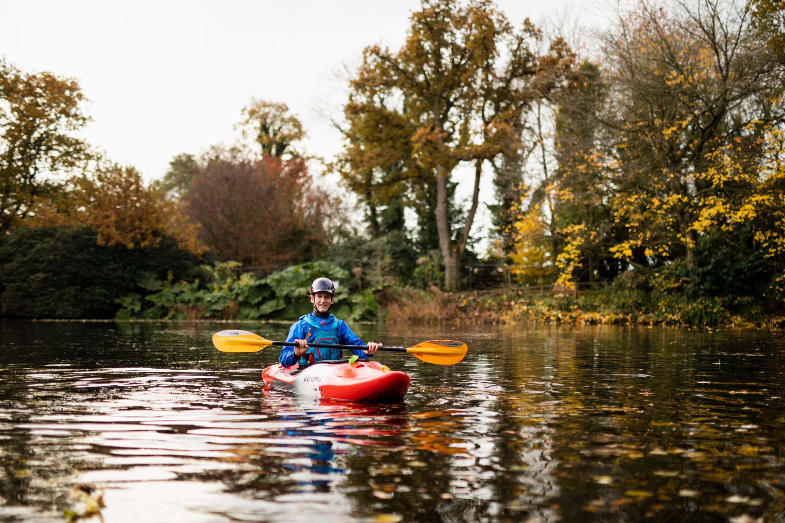 Kayaking during Adventure Sports degree at University Centre Reaseheath