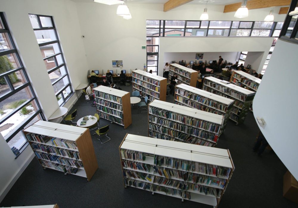 Aerial shot of library and learning resources centre